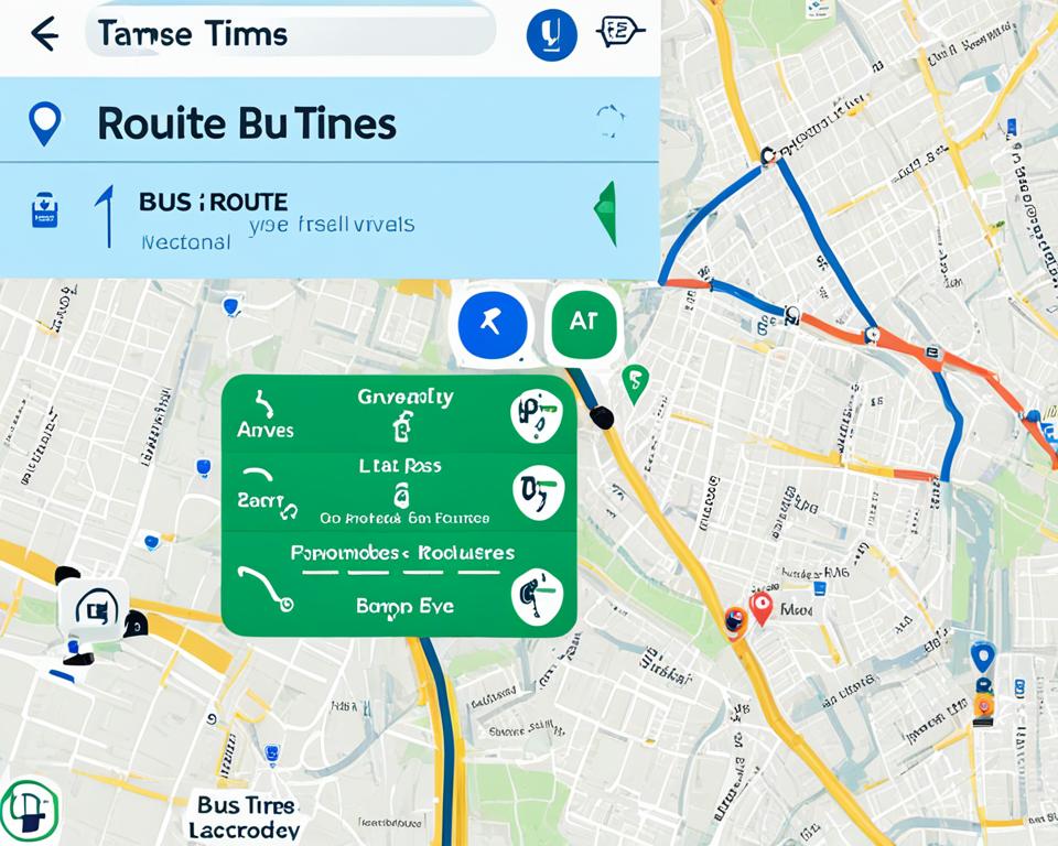 Funcionalidades de aplicativos de transporte público